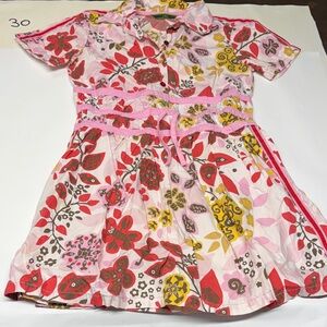 Oilily Pink and Yellow Floral Dress